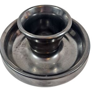 Vintage Prinknash Gunmetal Candlestick Holder Drip Tray Hand Made England